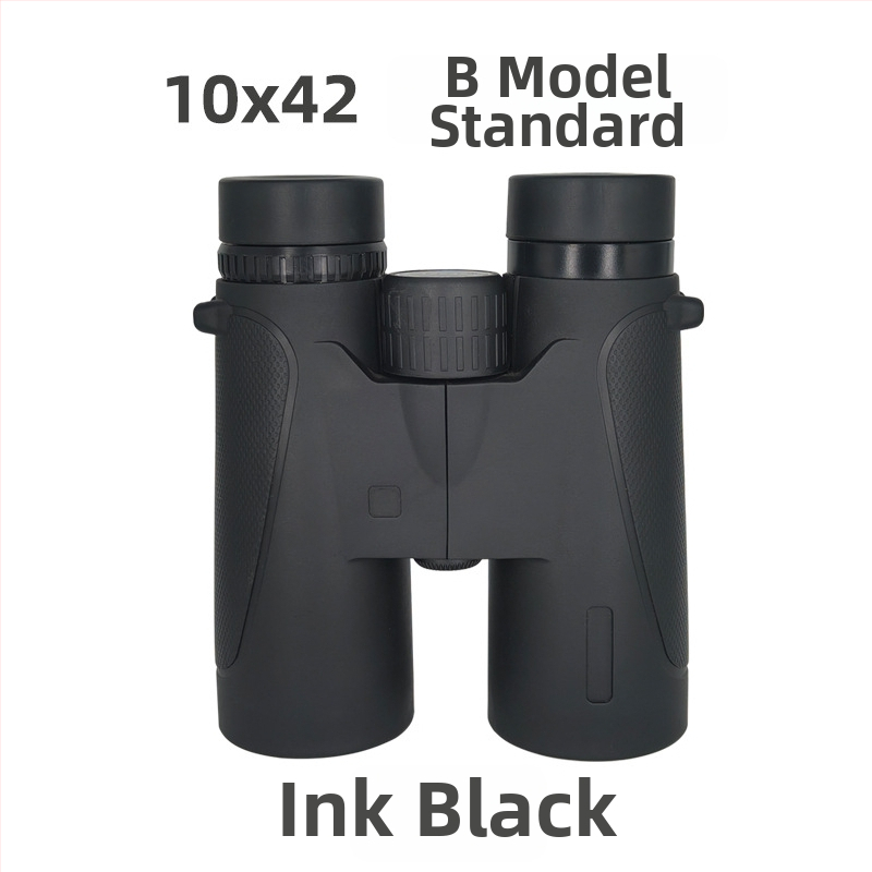 Binokulár s AB dizajnom dvojitých tubusov, 10x zväčšenie, proti nárazu s vonkajším gumovým plášťom, zorné pole 109 m/1000 m