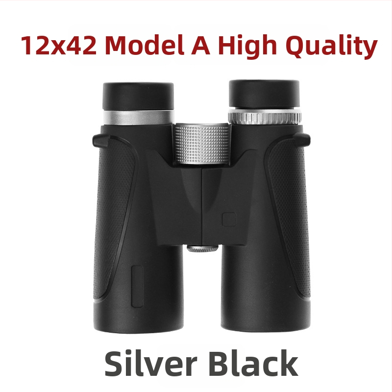 Binokulár s AB dizajnom dvojitých tubusov, 10x zväčšenie, proti nárazu s vonkajším gumovým plášťom, zorné pole 109 m/1000 m