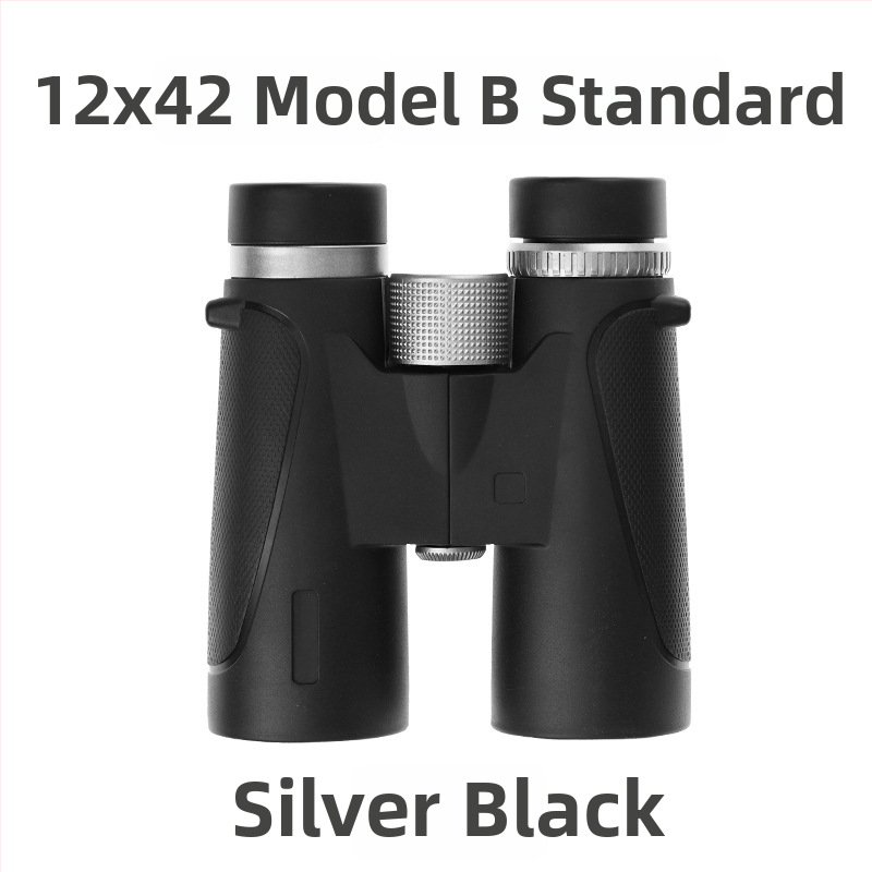 Binokulár s AB dizajnom dvojitých tubusov, 10x zväčšenie, proti nárazu s vonkajším gumovým plášťom, zorné pole 109 m/1000 m