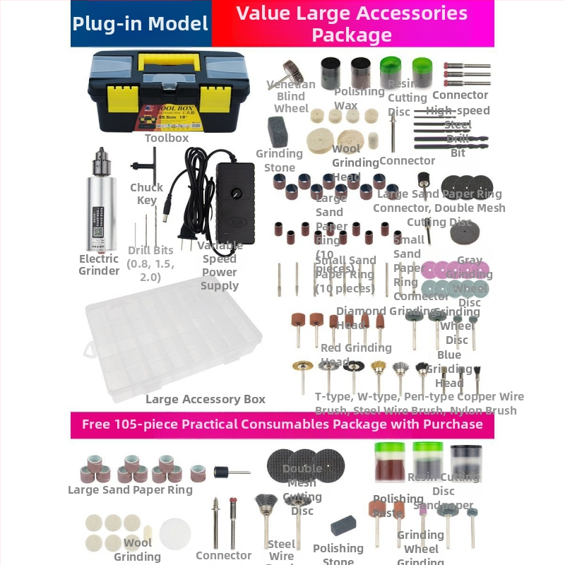 Kisméretű hordozható akkumulátoros elektromos csiszoló jade- és faipari faragáshoz - gravírozás, polírozás, vágás.