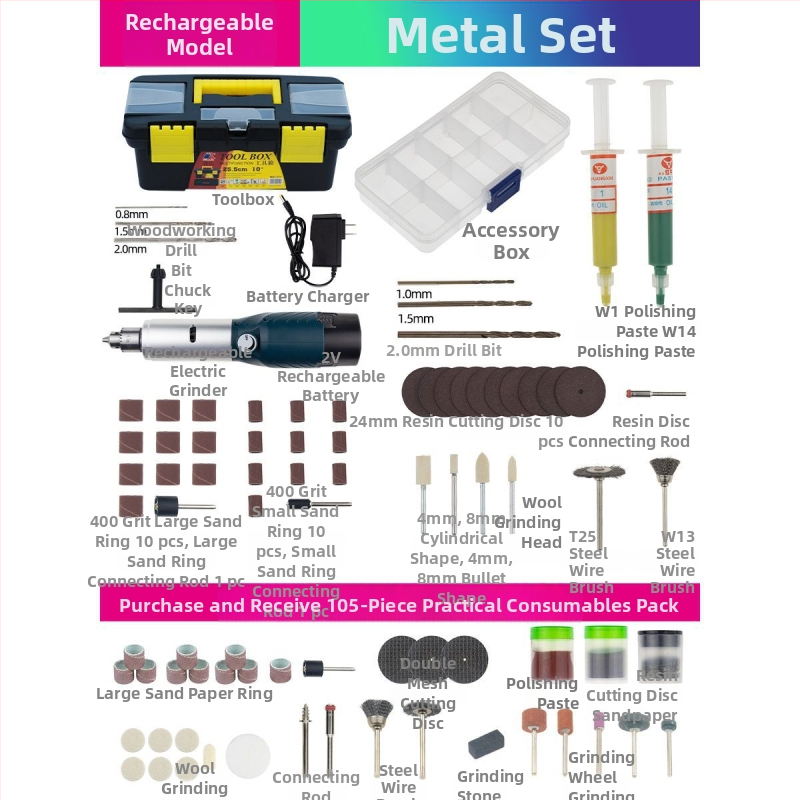 Kisméretű hordozható akkumulátoros elektromos csiszoló jade- és faipari faragáshoz - gravírozás, polírozás, vágás.