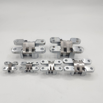 Sand chrome cross concealed hinge – модел Sand Chrome, материал: желязо и цинкова сплав, дебелина 3,5 мм, повърхностна обработка: електроплакиране, Brushed, Polished, Passivation