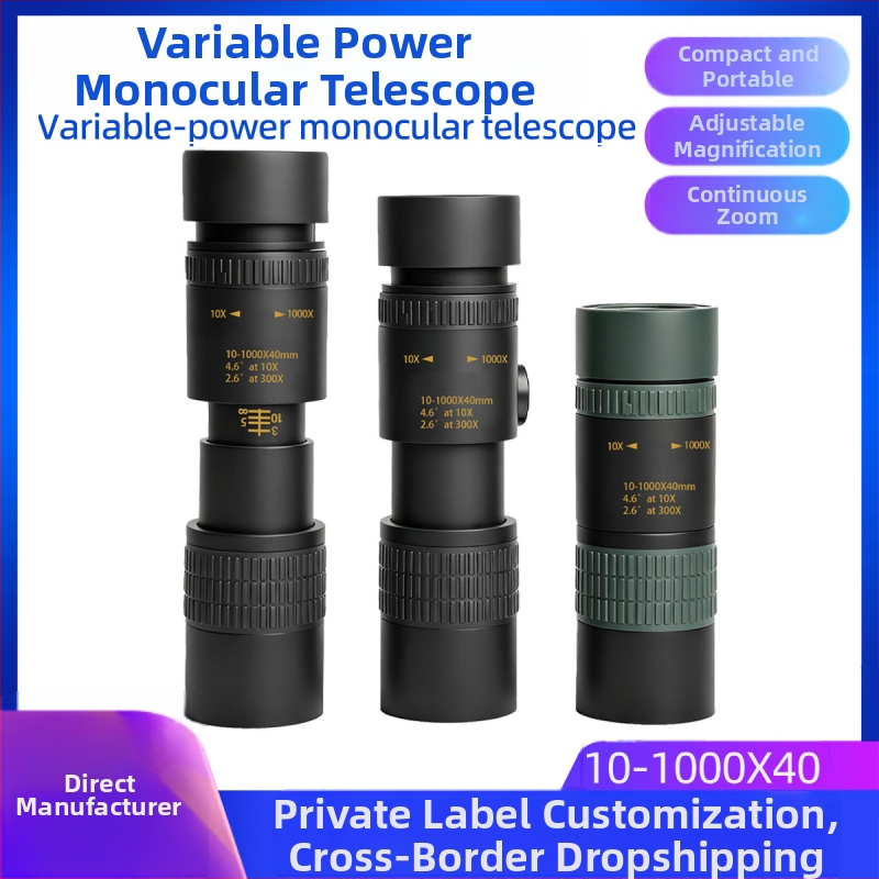 Monokulárny teleskop Global Eagle 10-300x40, zväčšenie 10-30x, zorné pole 6,8°