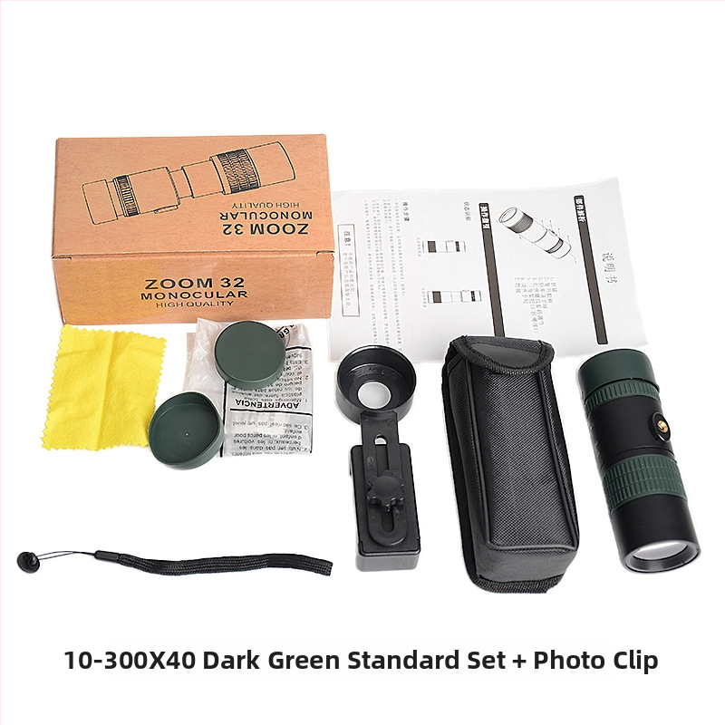 Monokulárny teleskop Global Eagle 10-300x40, zväčšenie 10-30x, zorné pole 6,8°