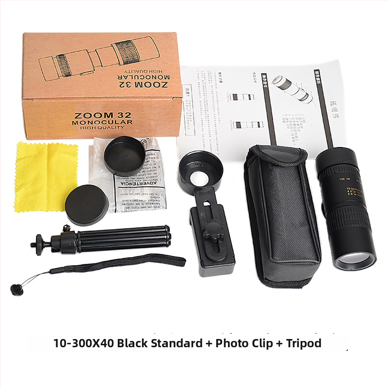 Monokulárny teleskop Global Eagle 10-300x40, zväčšenie 10-30x, zorné pole 6,8°