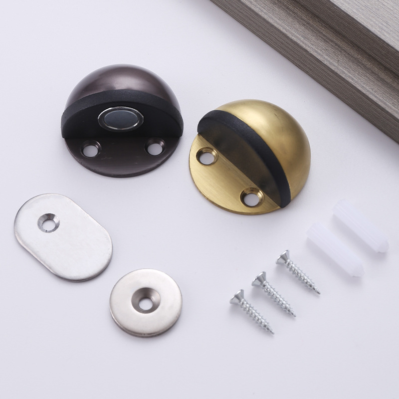 Неръждаема стомана, модел Turtle Top, подов монтаж, стопер за врата и буфер, повърхност полирана/електроплатирана