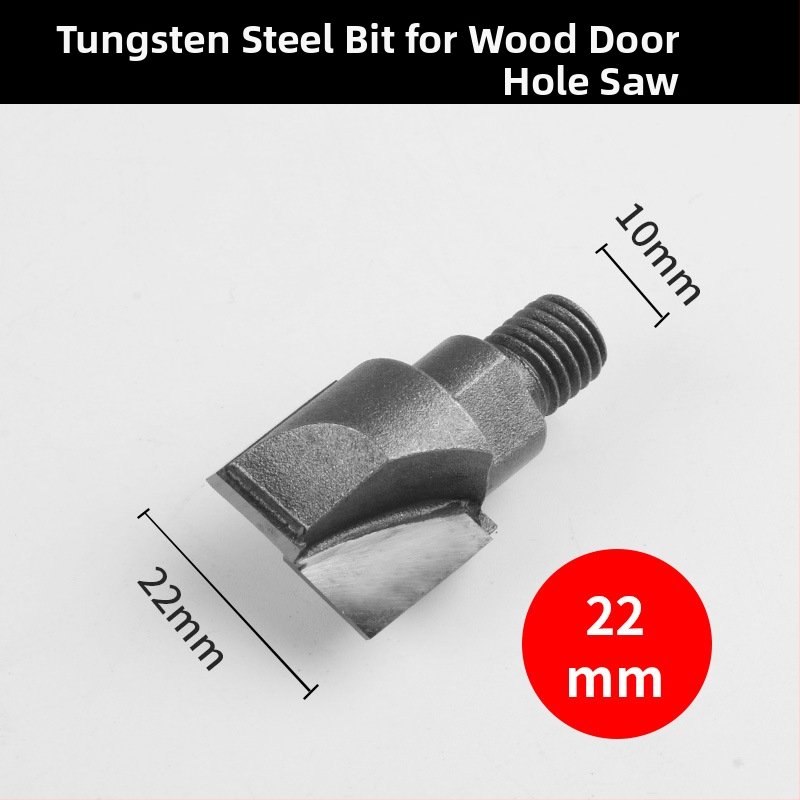 Kit deschidere a găurilor pentru încuietoare la uși din lemn masiv, montaj interior — set complet de instrumente pentru canelare, Fu City