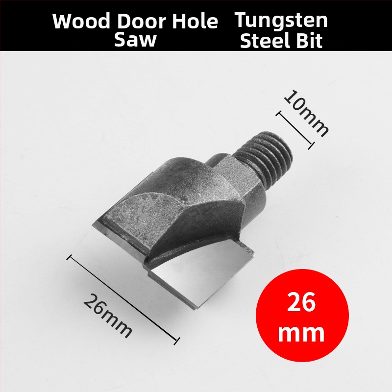 Kit deschidere a găurilor pentru încuietoare la uși din lemn masiv, montaj interior — set complet de instrumente pentru canelare, Fu City