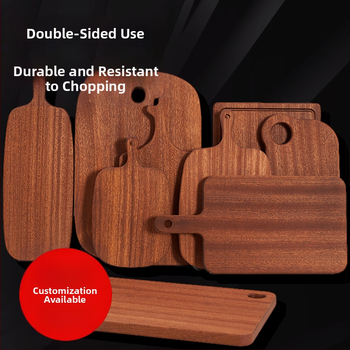 Дървена дъска за рязане с нестандартна форма, преносима, двустранна