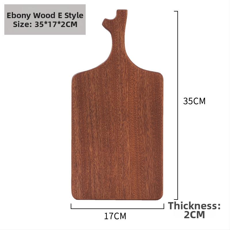 Дървена дъска за рязане с нестандартна форма, преносима, двустранна