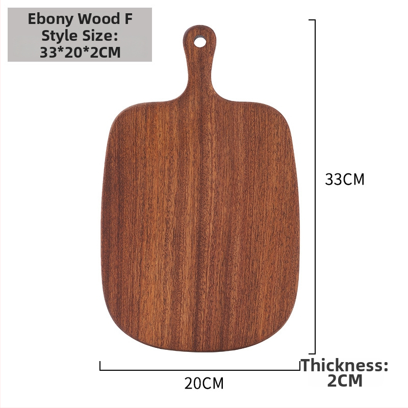 Дървена дъска за рязане с нестандартна форма, преносима, двустранна
