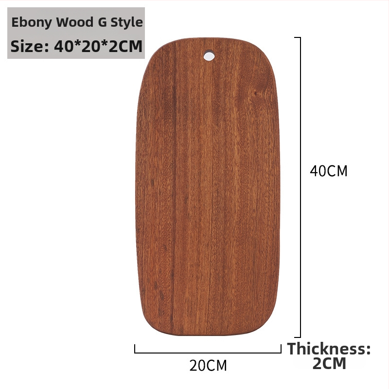 Дървена дъска за рязане с нестандартна форма, преносима, двустранна