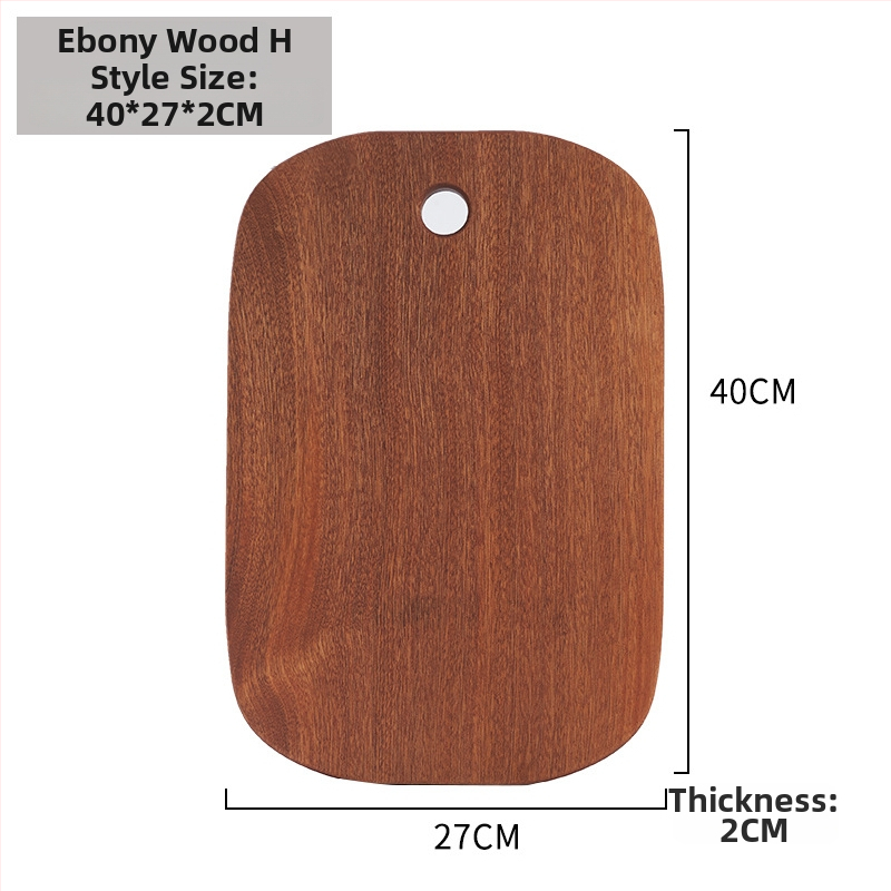 Дървена дъска за рязане с нестандартна форма, преносима, двустранна