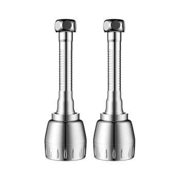 Konyhai csaptele meghosszabbítója, univerzális forgó fej, nyomás alatti permetezés elleni védelem, rozsdamentes acél