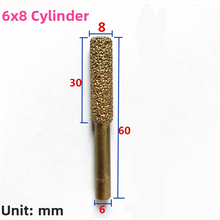 Diamentová brúsna hlava pre liatinu pre ručný vŕtací nástroj – vhodná pre liatinu, kameň a keramiku, prispôsobiteľná