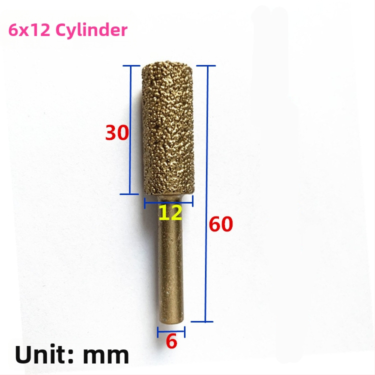 Diamentová brúsna hlava pre liatinu pre ručný vŕtací nástroj – vhodná pre liatinu, kameň a keramiku, prispôsobiteľná