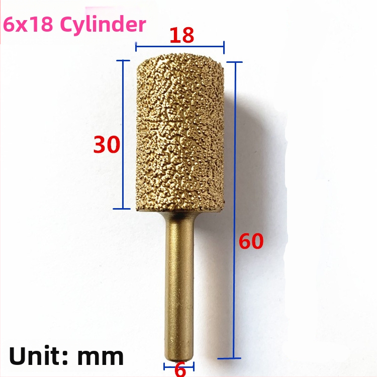 Diamentová brúsna hlava pre liatinu pre ručný vŕtací nástroj – vhodná pre liatinu, kameň a keramiku, prispôsobiteľná