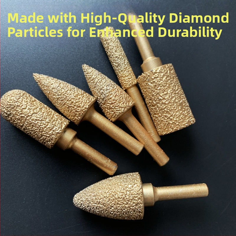 Diamentová brúsna hlava pre liatinu pre ručný vŕtací nástroj – vhodná pre liatinu, kameň a keramiku, prispôsobiteľná