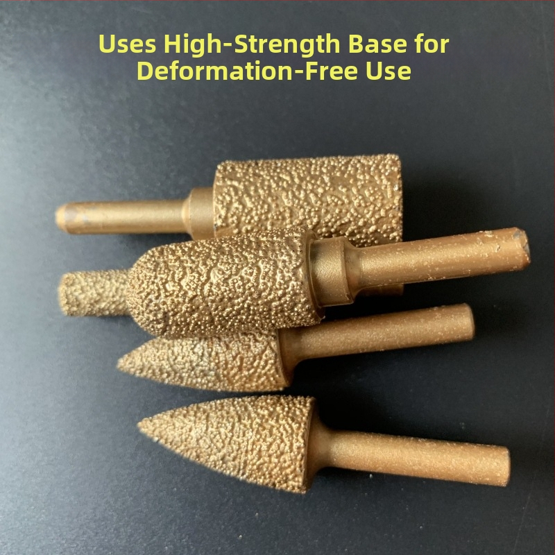 Diamentová brúsna hlava pre liatinu pre ručný vŕtací nástroj – vhodná pre liatinu, kameň a keramiku, prispôsobiteľná