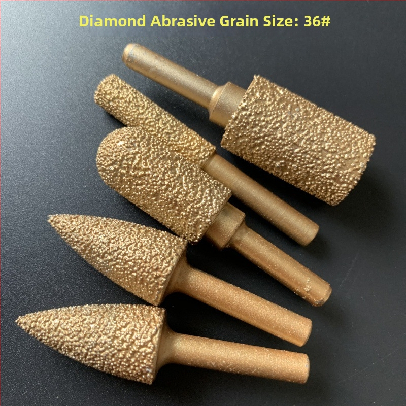 Diamentová brúsna hlava pre liatinu pre ručný vŕtací nástroj – vhodná pre liatinu, kameň a keramiku, prispôsobiteľná