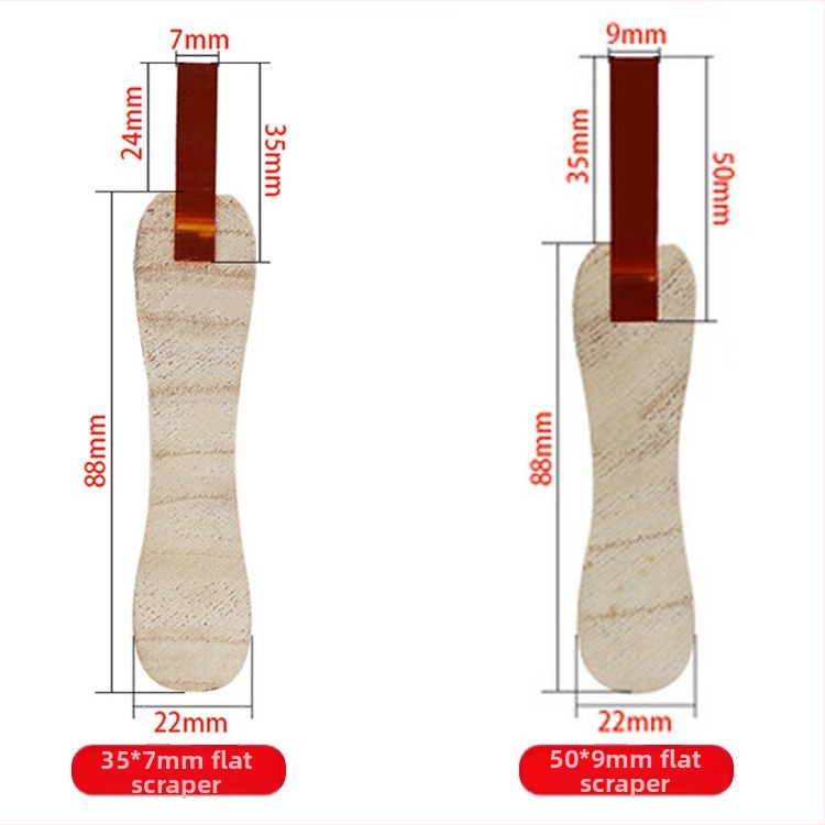 Ситопечатен скребец със дървена дръжка за водни и маслени мастила, издръжлив ръчен скребец за ситопечат