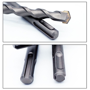 Burghiu de ciocan cu cap rotund și mâner rotund, fără hex, pentru pereți din beton