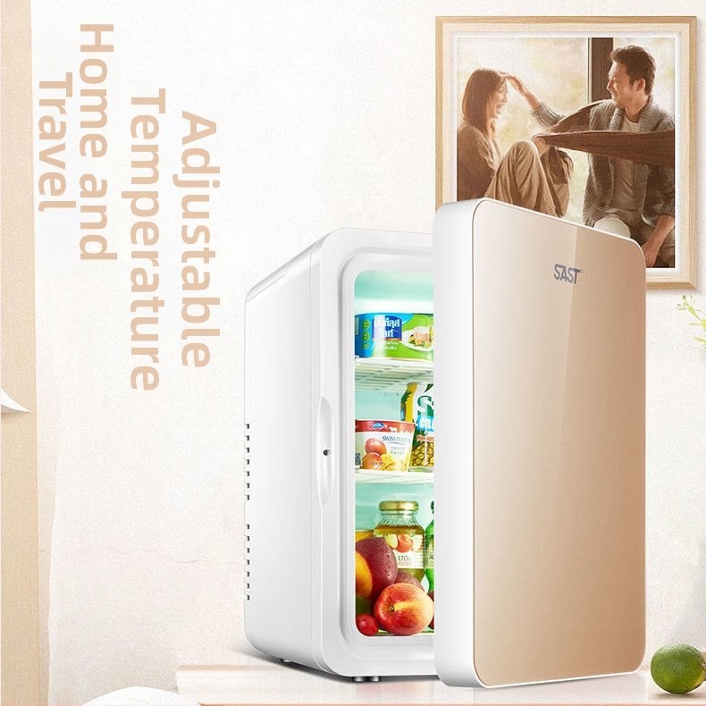 Mini chladnička na kozmetiku s polovodičovým chladením, Gold Porcelain, 5 L, 48 W