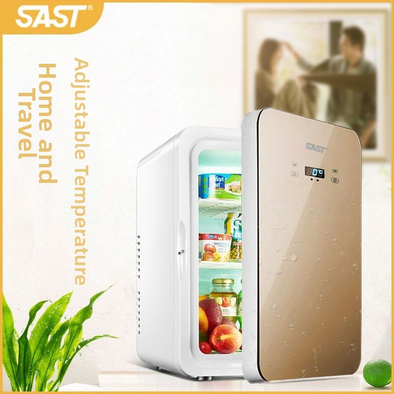 Mini chladnička na kozmetiku s polovodičovým chladením, Gold Porcelain, 5 L, 48 W