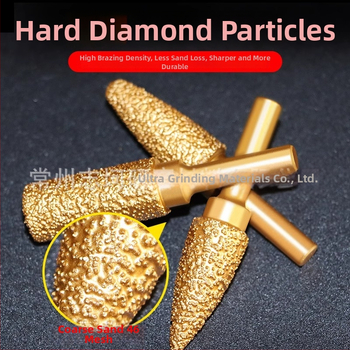 Diamantová zvarovaná brúsna hlava pre elektrickú vŕtačku – Xin Yilong, Materiál: Gold steel sand