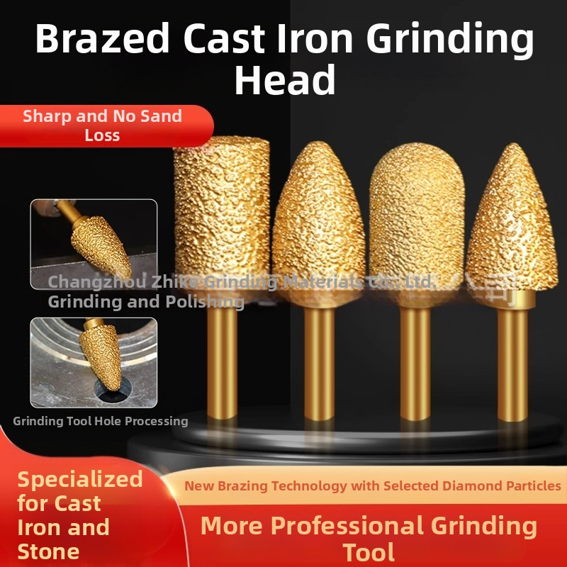 Diamantová zvarovaná brúsna hlava pre elektrickú vŕtačku – Xin Yilong, Materiál: Gold steel sand