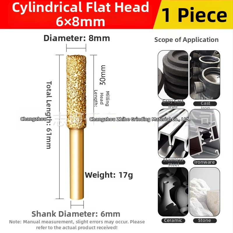 Diamantová zvarovaná brúsna hlava pre elektrickú vŕtačku – Xin Yilong, Materiál: Gold steel sand