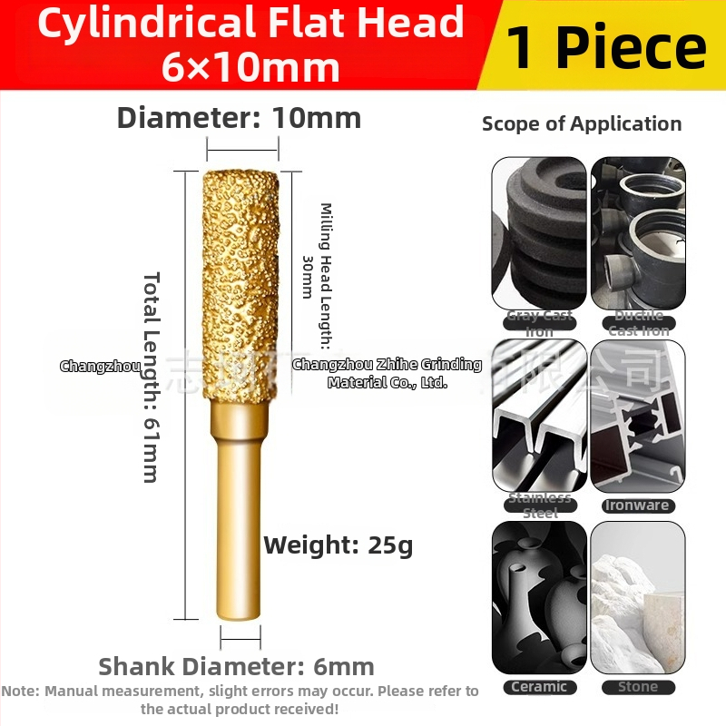 Diamantová zvarovaná brúsna hlava pre elektrickú vŕtačku – Xin Yilong, Materiál: Gold steel sand