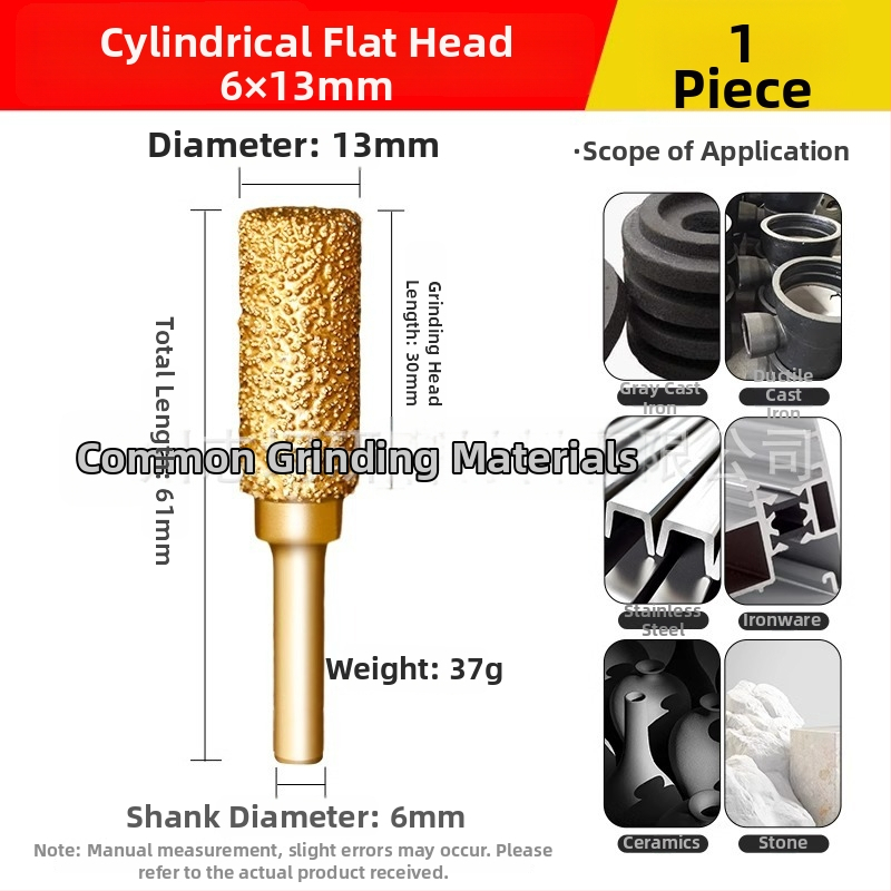Diamantová zvarovaná brúsna hlava pre elektrickú vŕtačku – Xin Yilong, Materiál: Gold steel sand