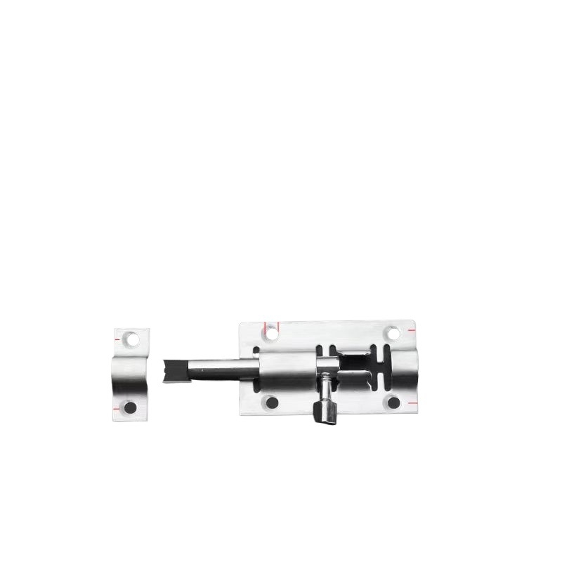 Неръждаема стомана, удебелен болтов заключващ лост за врати, за дървени врати, анти-крадба, за баня