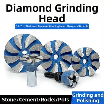 Zhengyihui Διαμαντική ράβδος λείανσης για γωνιακό τροχό – πέτρα, σκυρόδεμα και τσιμέντο, εξάρτημα με διαμαντόκεφαλή και δίσκο, 12000 rpm, γυάλισμα