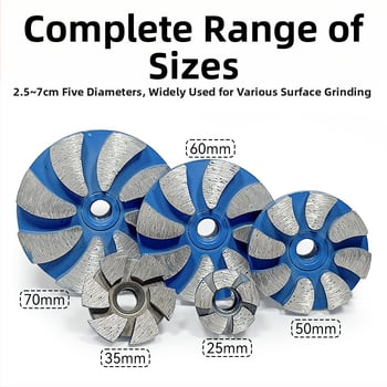 Zhengyihui Διαμαντική ράβδος λείανσης για γωνιακό τροχό – πέτρα, σκυρόδεμα και τσιμέντο, εξάρτημα με διαμαντόκεφαλή και δίσκο, 12000 rpm, γυάλισμα