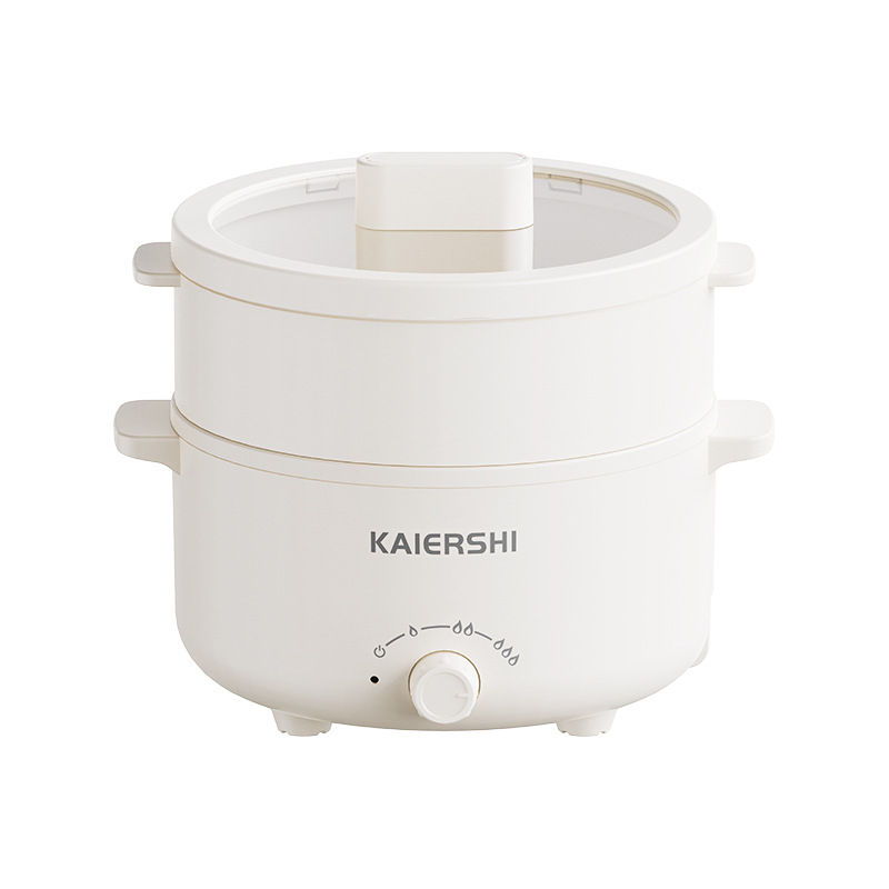 Електрически горещ съд за студенти, за 1–2 лица, до 800W, 1–2 л, вътрешен съд с незалепващо покритие, контрол на температурата, многофункционален: пара, пържене, варене, къкрене