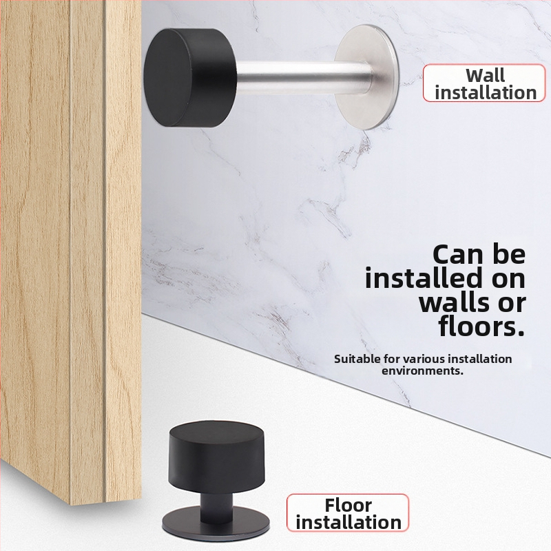 Горен противоударен стопер за врати - неръждаема стомана, модел 2024.512.50g, Jin Aoding, модерен минималистичен стил, за врати на заведения за бързо хранене