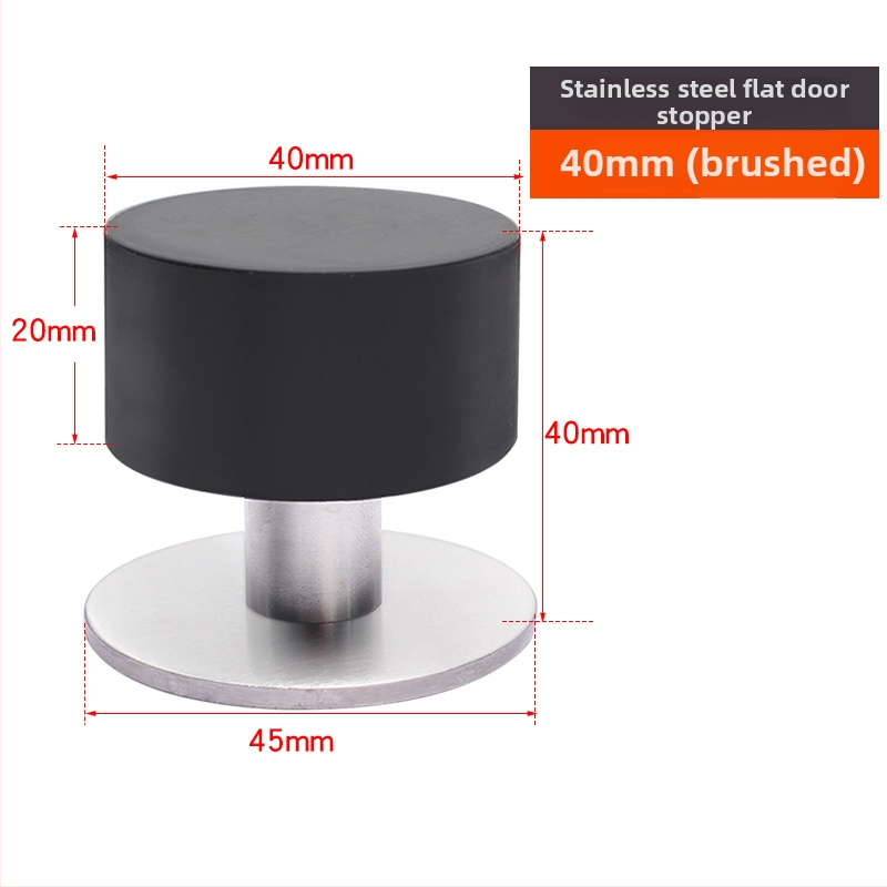 Горен противоударен стопер за врати - неръждаема стомана, модел 2024.512.50g, Jin Aoding, модерен минималистичен стил, за врати на заведения за бързо хранене