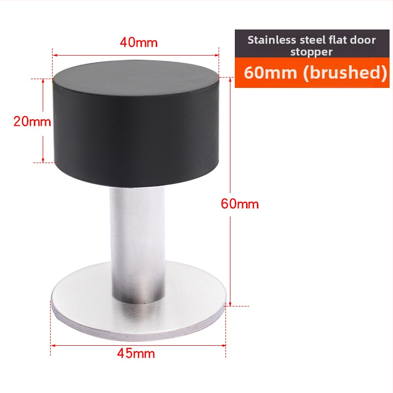 Горен противоударен стопер за врати - неръждаема стомана, модел 2024.512.50g, Jin Aoding, модерен минималистичен стил, за врати на заведения за бързо хранене
