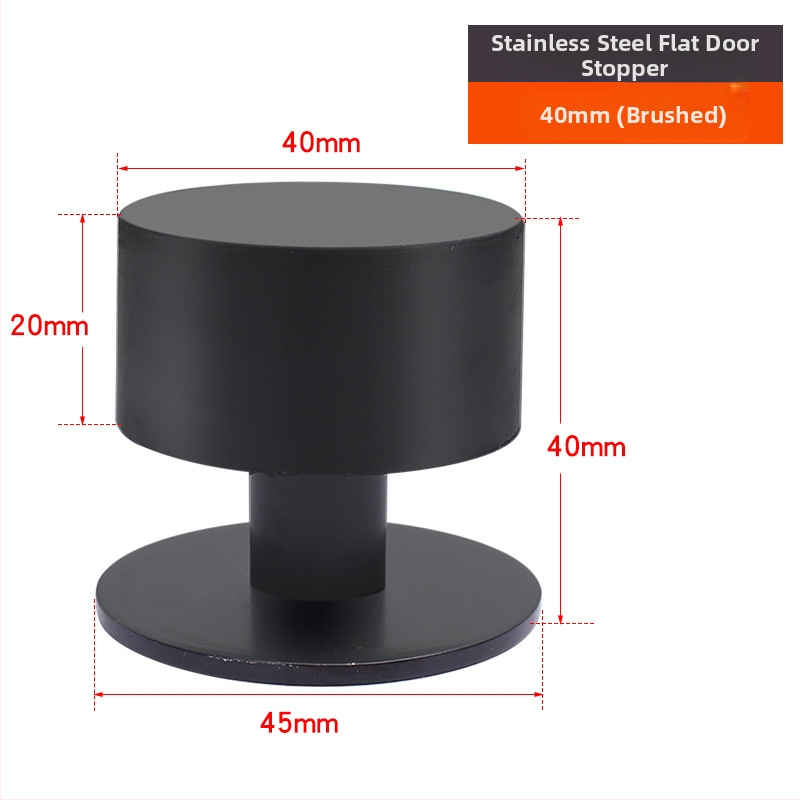 Горен противоударен стопер за врати - неръждаема стомана, модел 2024.512.50g, Jin Aoding, модерен минималистичен стил, за врати на заведения за бързо хранене