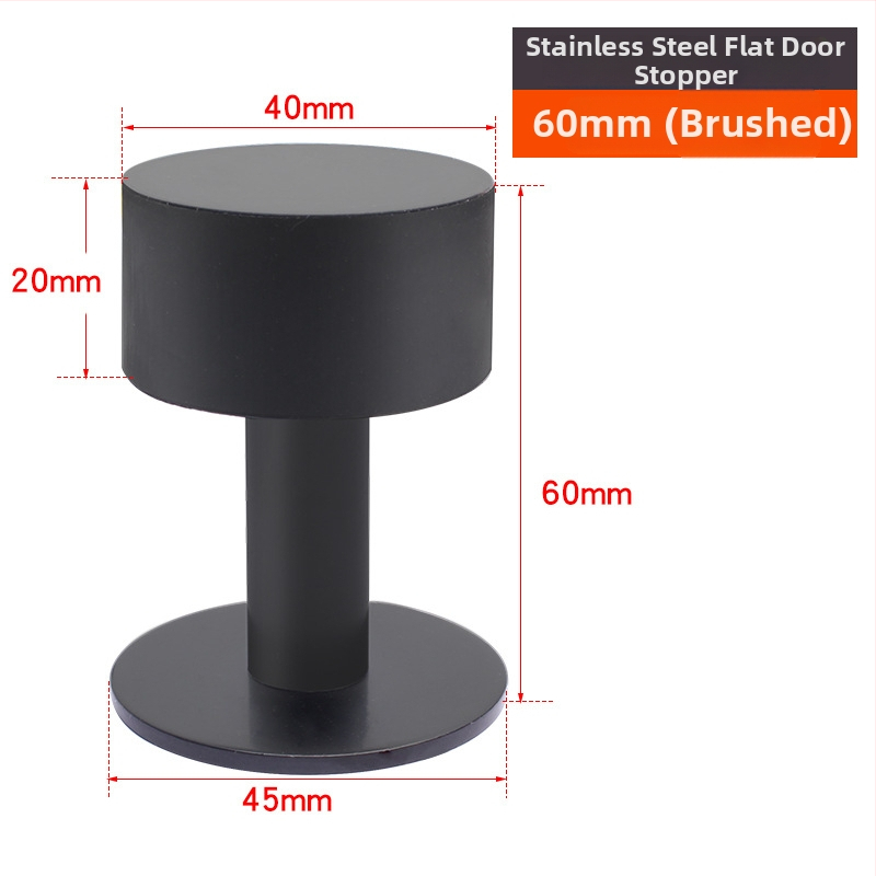 Горен противоударен стопер за врати - неръждаема стомана, модел 2024.512.50g, Jin Aoding, модерен минималистичен стил, за врати на заведения за бързо хранене