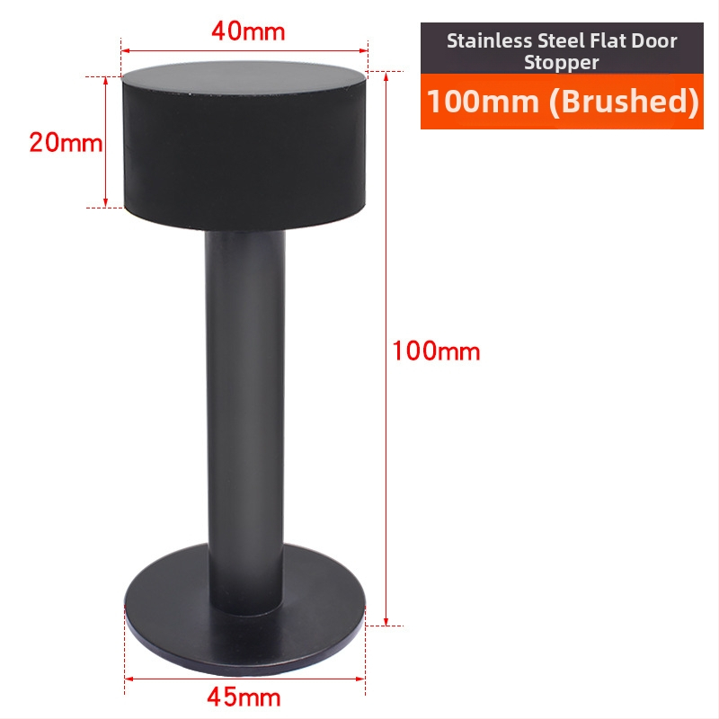 Горен противоударен стопер за врати - неръждаема стомана, модел 2024.512.50g, Jin Aoding, модерен минималистичен стил, за врати на заведения за бързо хранене