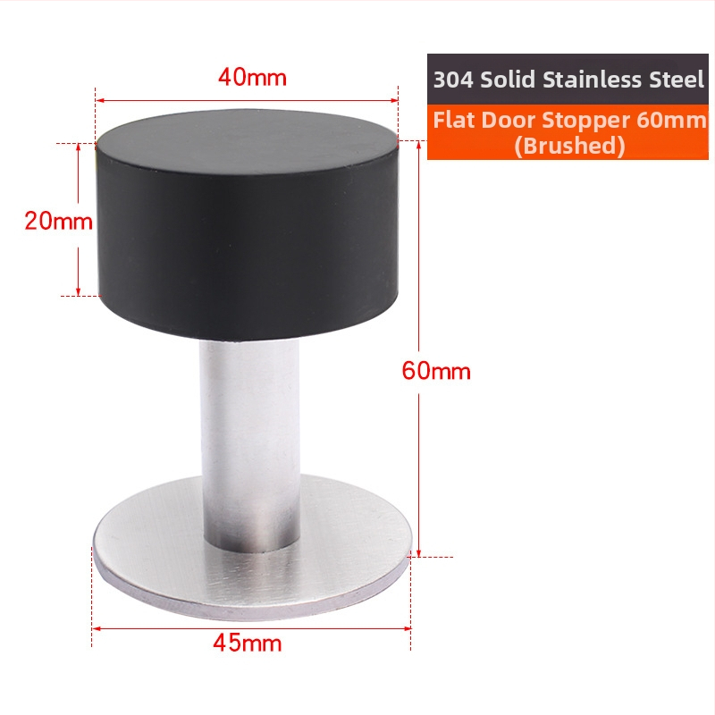 Горен противоударен стопер за врати - неръждаема стомана, модел 2024.512.50g, Jin Aoding, модерен минималистичен стил, за врати на заведения за бързо хранене