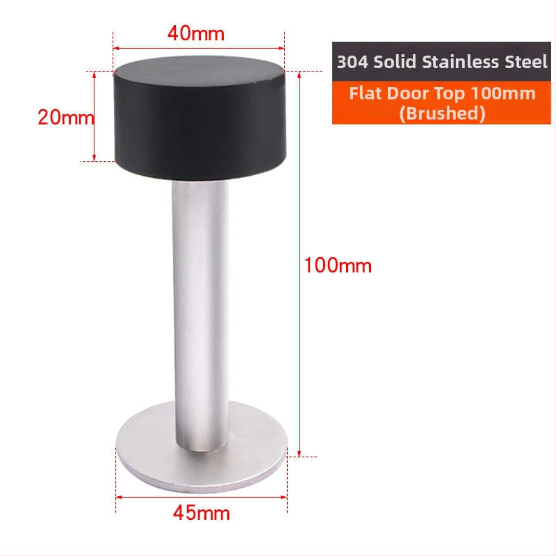 Горен противоударен стопер за врати - неръждаема стомана, модел 2024.512.50g, Jin Aoding, модерен минималистичен стил, за врати на заведения за бързо хранене