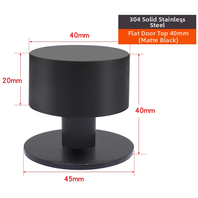 Горен противоударен стопер за врати - неръждаема стомана, модел 2024.512.50g, Jin Aoding, модерен минималистичен стил, за врати на заведения за бързо хранене