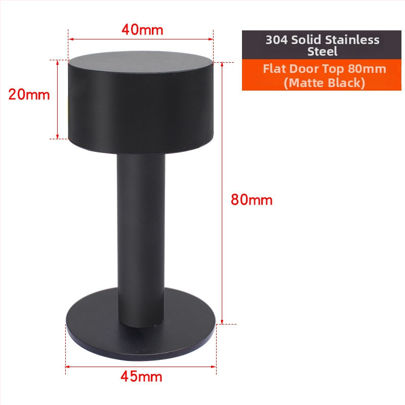 Горен противоударен стопер за врати - неръждаема стомана, модел 2024.512.50g, Jin Aoding, модерен минималистичен стил, за врати на заведения за бързо хранене