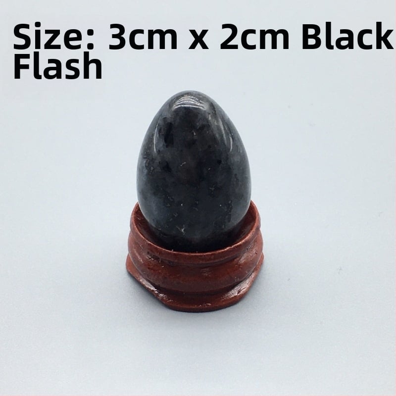 Φυσικός κρύσταλλος σε σχήμα αυγού — λίθος παλάμης διακοσμητικό, λεία επιφάνεια, μάρκα Ting Hong Jing Shi