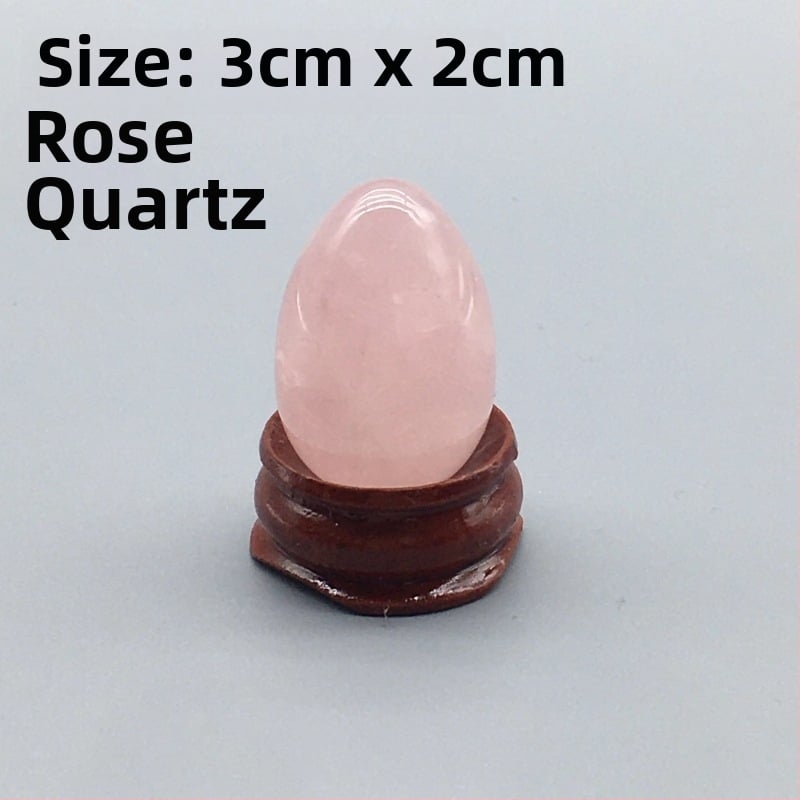 Φυσικός κρύσταλλος σε σχήμα αυγού — λίθος παλάμης διακοσμητικό, λεία επιφάνεια, μάρκα Ting Hong Jing Shi