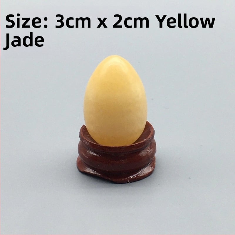 Φυσικός κρύσταλλος σε σχήμα αυγού — λίθος παλάμης διακοσμητικό, λεία επιφάνεια, μάρκα Ting Hong Jing Shi